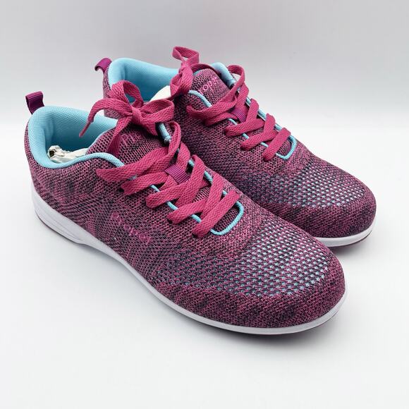 Propet Womens Washable Walker Evolution Sneaker US 8.5 Wide EU 39 Blue Pink NIB - Picture 5 of 12